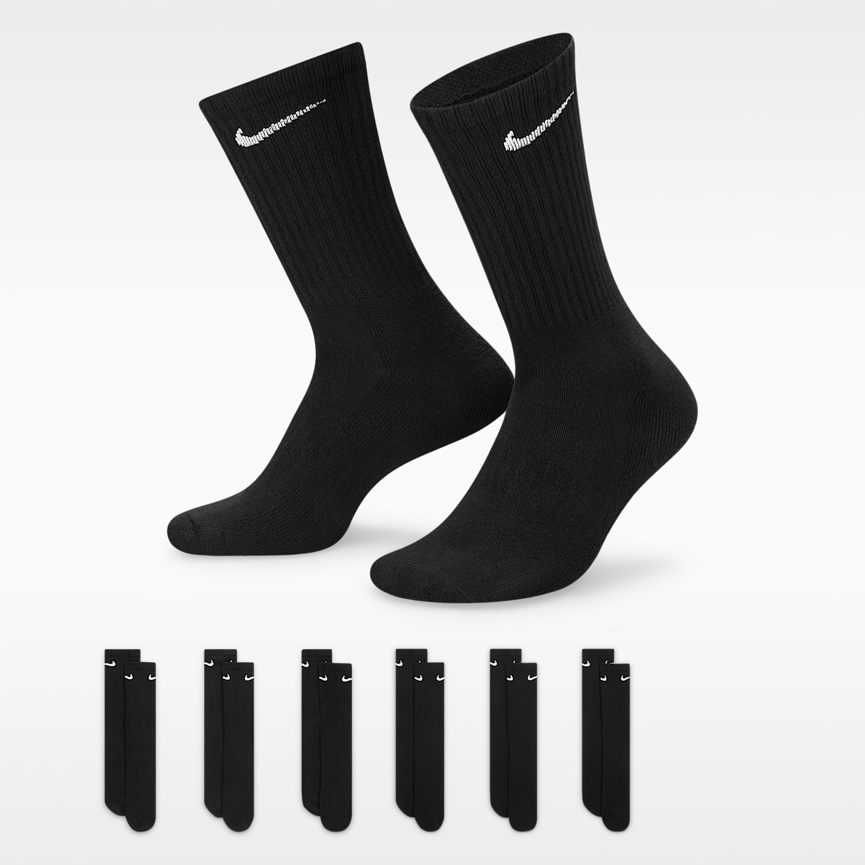 Nike Everyday Cushioned Training Crew Socks (6 Pairs). Nike.com